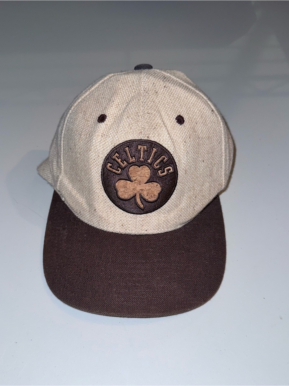 Mitchell & Ness NBA Boston Celtics cork strapback hat